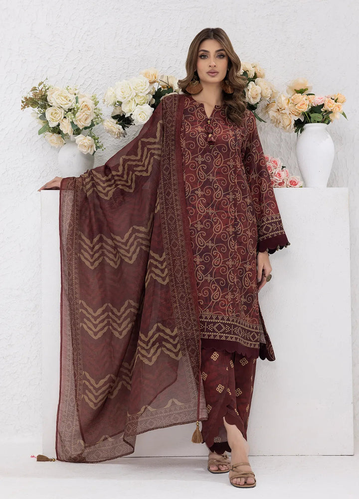 Sibel Jan by Salitex Printed Lawn Suits Unstitched 3 Piece SUNS24ASI069UT - Summer Collection