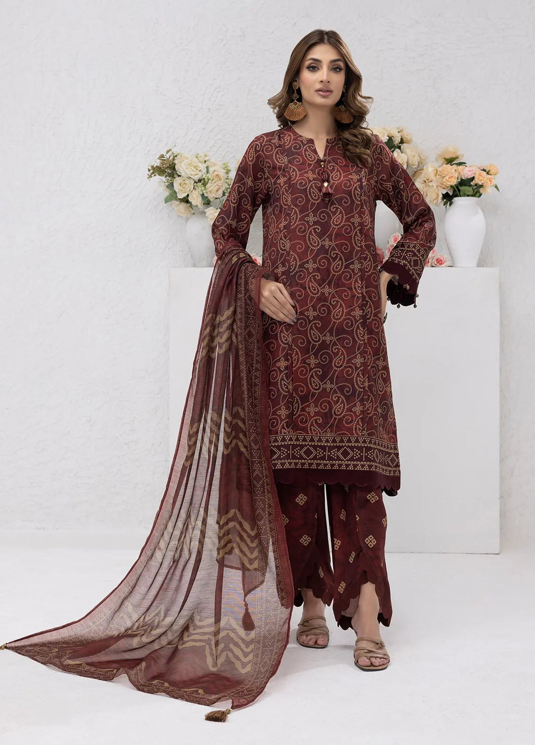 Sibel Jan by Salitex Printed Lawn Suits Unstitched 3 Piece SUNS24ASI069UT - Summer Collection