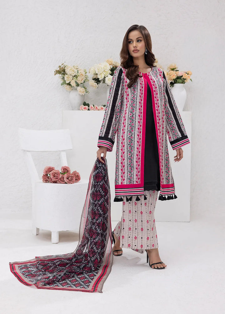 Sibel Jan by Salitex Printed Lawn Suits Unstitched 3 Piece SUNS24ASI072UT - Summer Collection