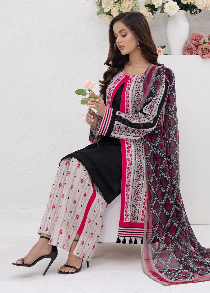 Sibel Jan by Salitex Printed Lawn Suits Unstitched 3 Piece SUNS24ASI072UT - Summer Collection