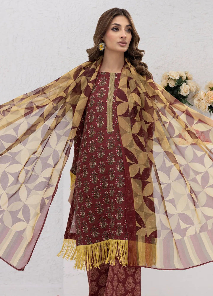 Sibel Jan by Salitex Printed Lawn Suits Unstitched 3 Piece SUNS24ASI074UT - Summer Collection