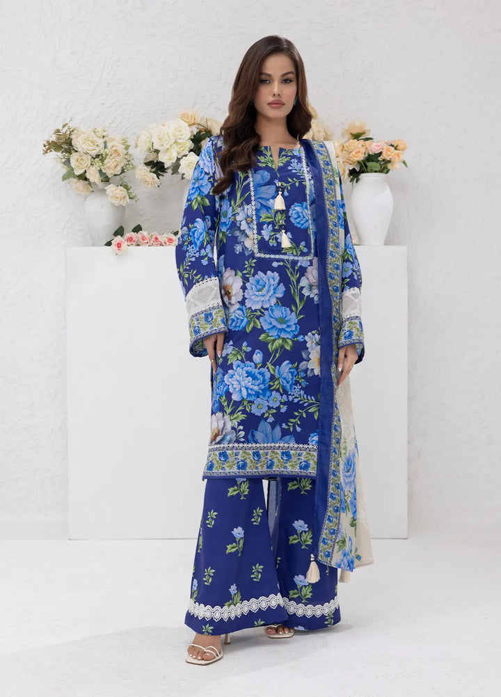 Sibel Jan by Salitex Printed Lawn Suits Unstitched 3 Piece SUNS24ASI075UT - Summer Collection