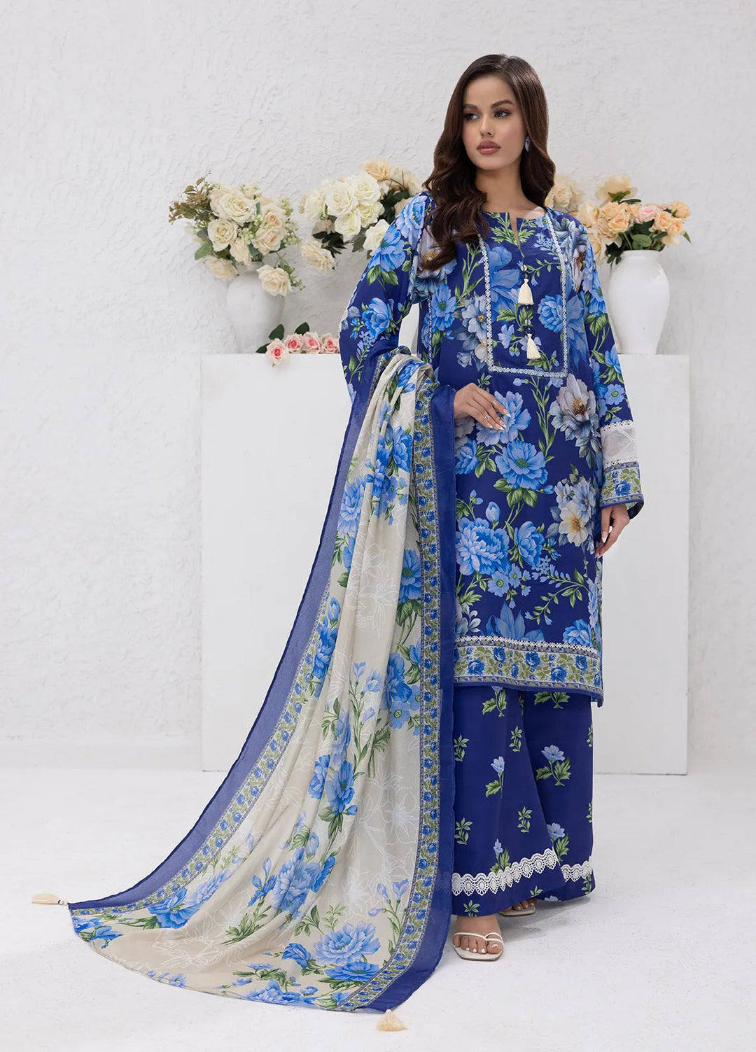 Sibel Jan by Salitex Printed Lawn Suits Unstitched 3 Piece SUNS24ASI075UT - Summer Collection