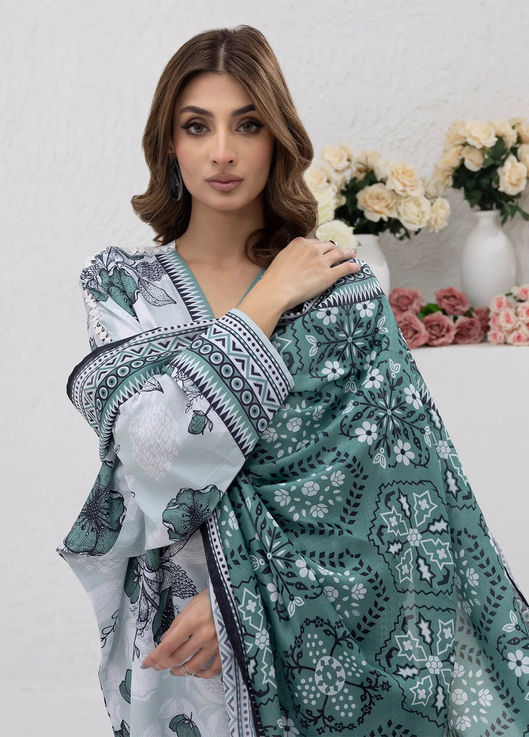 Sibel Jan by Salitex Printed Lawn Suits Unstitched 3 Piece SUNS24ASI076UT - Summer Collection