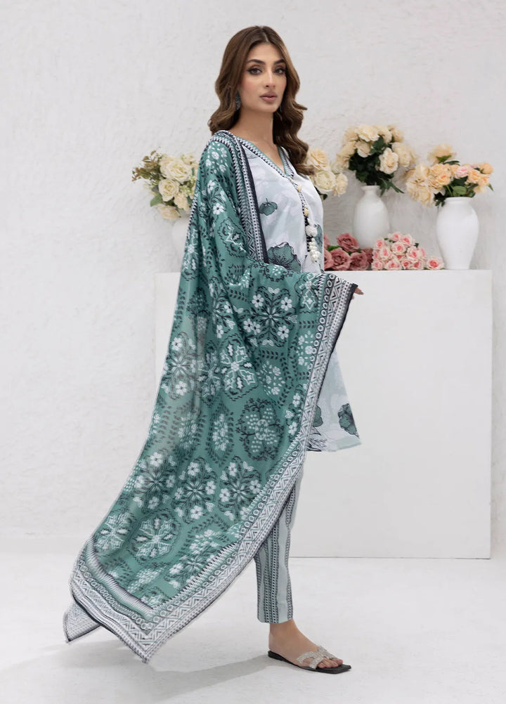 Sibel Jan by Salitex Printed Lawn Suits Unstitched 3 Piece SUNS24ASI076UT - Summer Collection