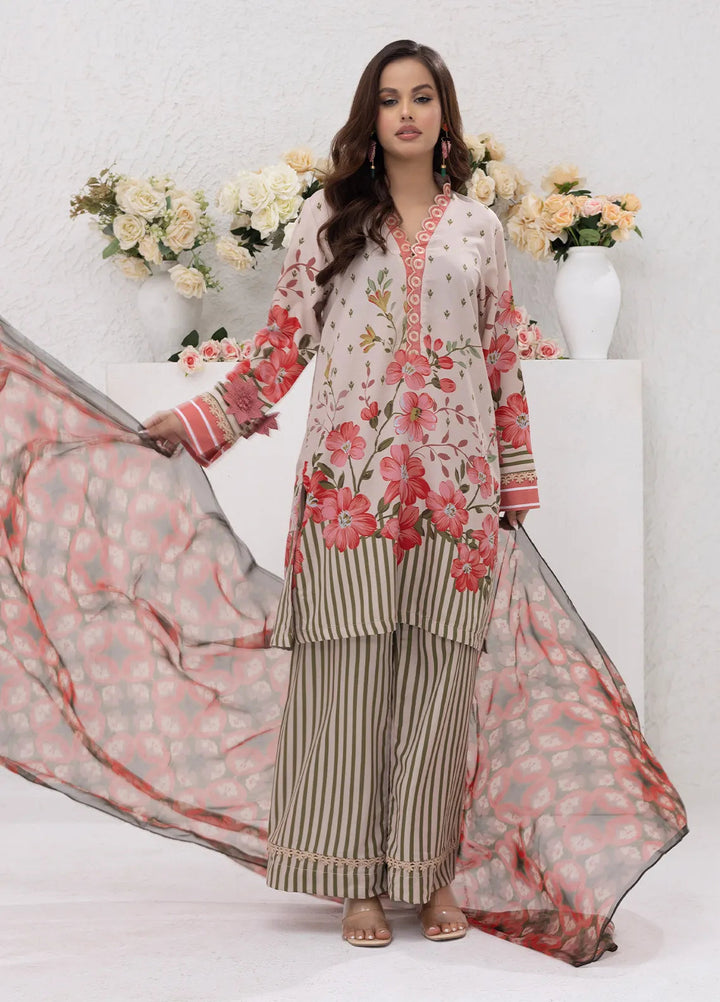 Sibel Jan by Salitex Printed Lawn Suits Unstitched 3 Piece SUNS24ASI077UT - Summer Collection