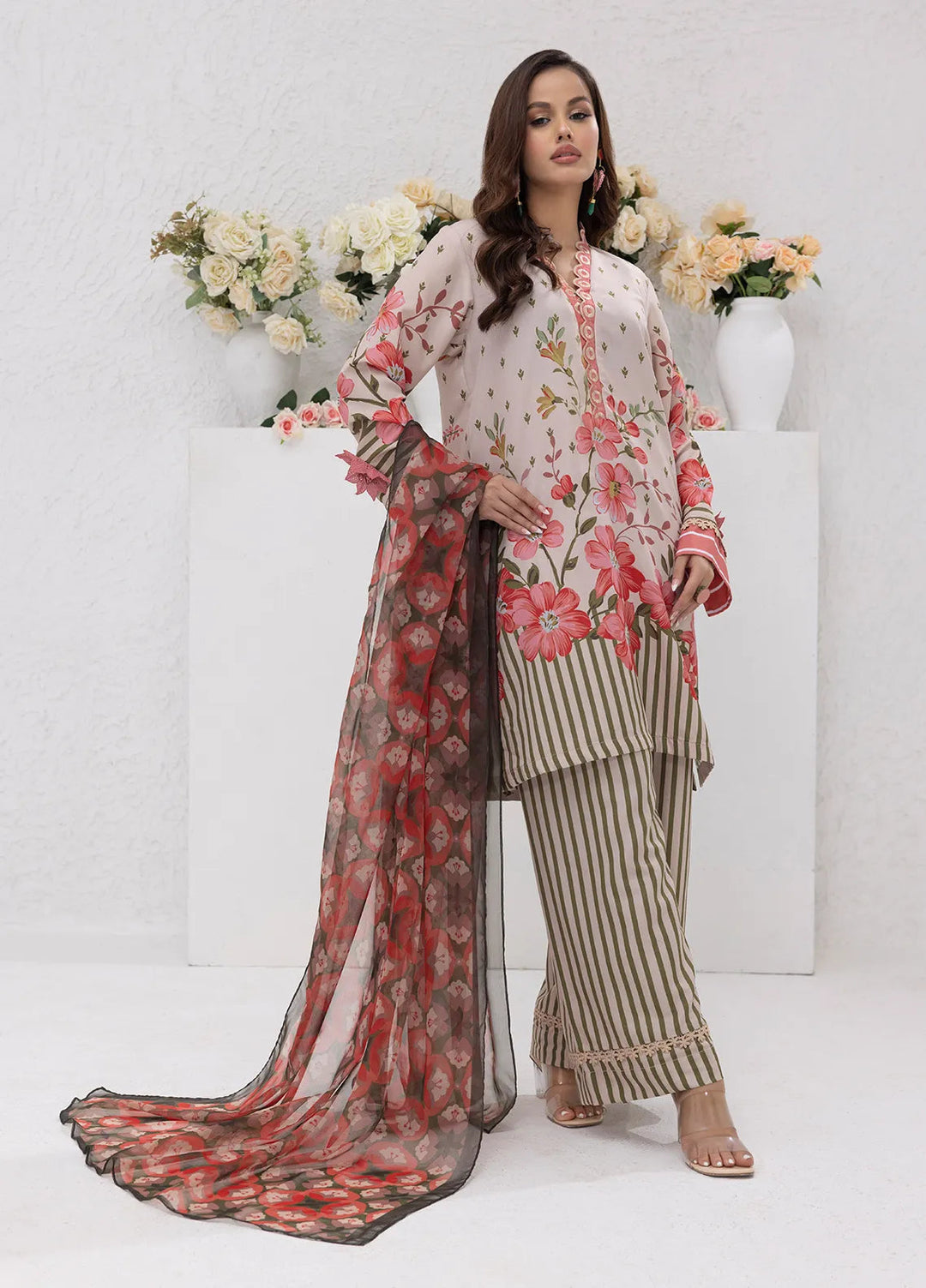 Sibel Jan by Salitex Printed Lawn Suits Unstitched 3 Piece SUNS24ASI077UT - Summer Collection