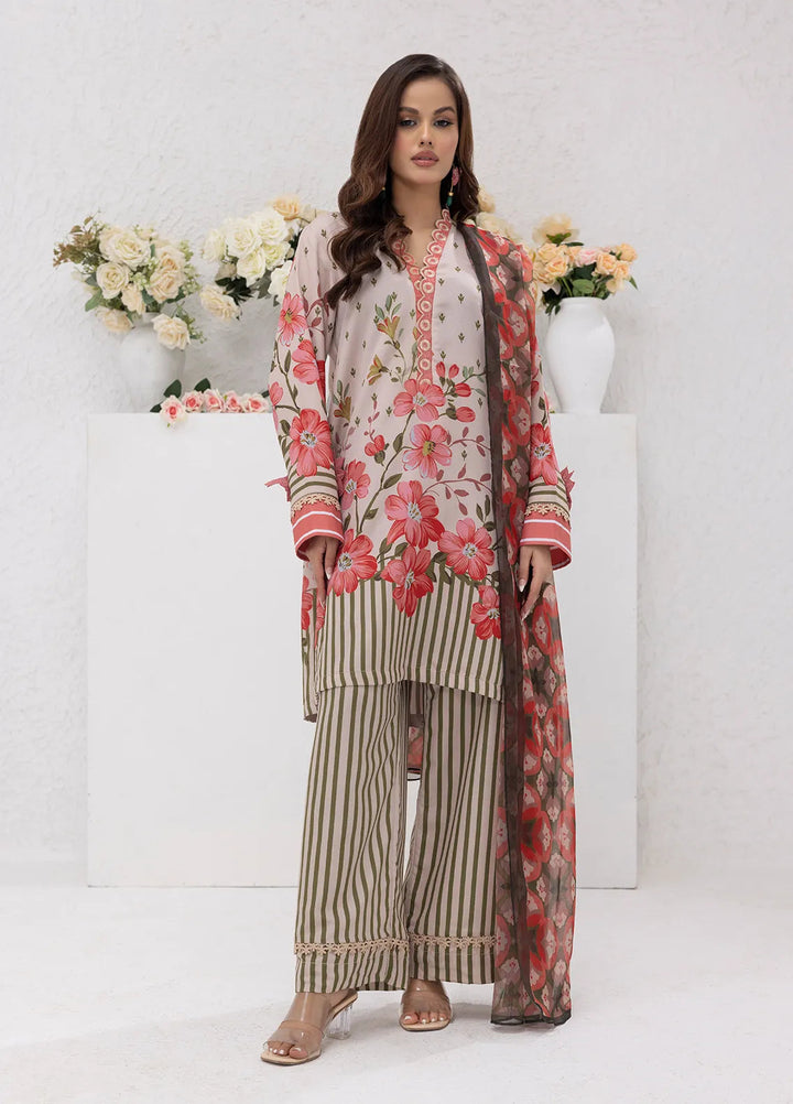 Sibel Jan by Salitex Printed Lawn Suits Unstitched 3 Piece SUNS24ASI077UT - Summer Collection