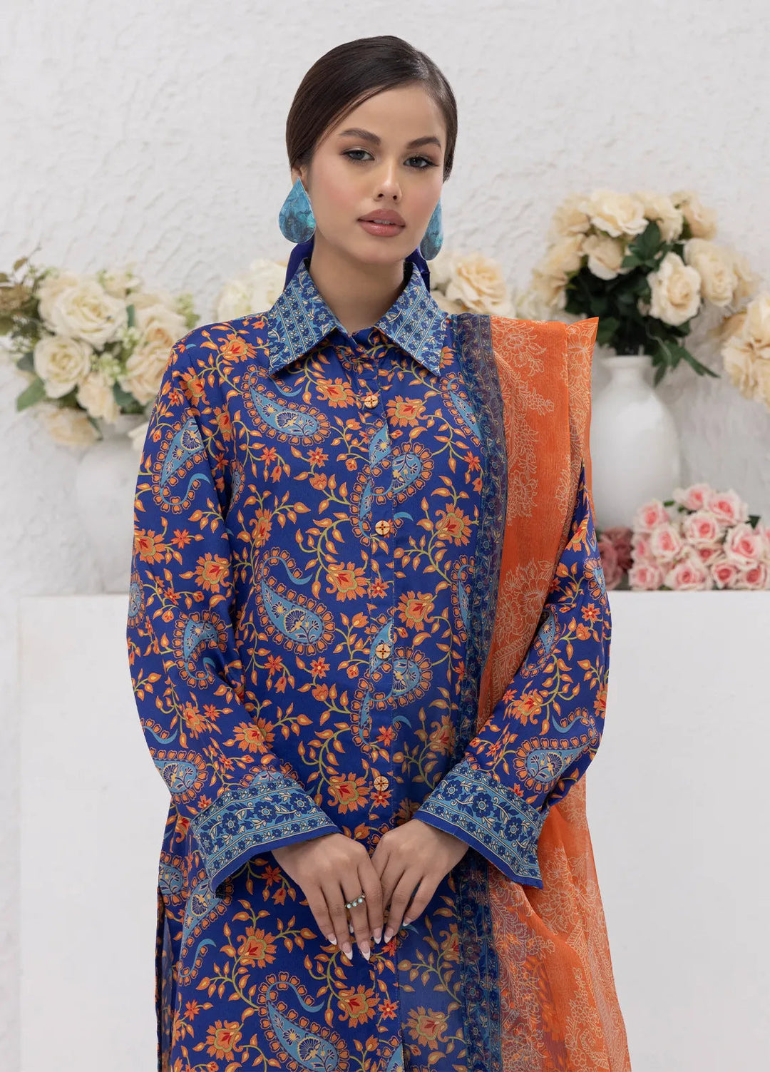 Sibel Jan by Salitex Printed Lawn Suits Unstitched 3 Piece SUNS24ASI078UT - Summer Collection