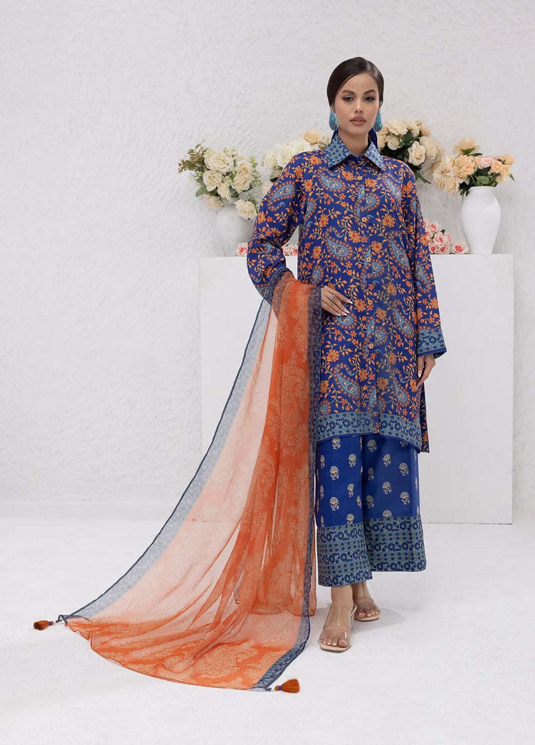 Sibel Jan by Salitex Printed Lawn Suits Unstitched 3 Piece SUNS24ASI078UT - Summer Collection