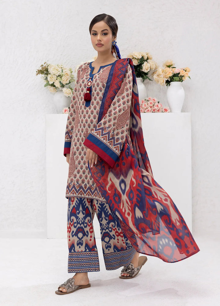 Sibel Jan by Salitex Printed Lawn Suits Unstitched 3 Piece SUNS24ASI079UT - Summer Collection