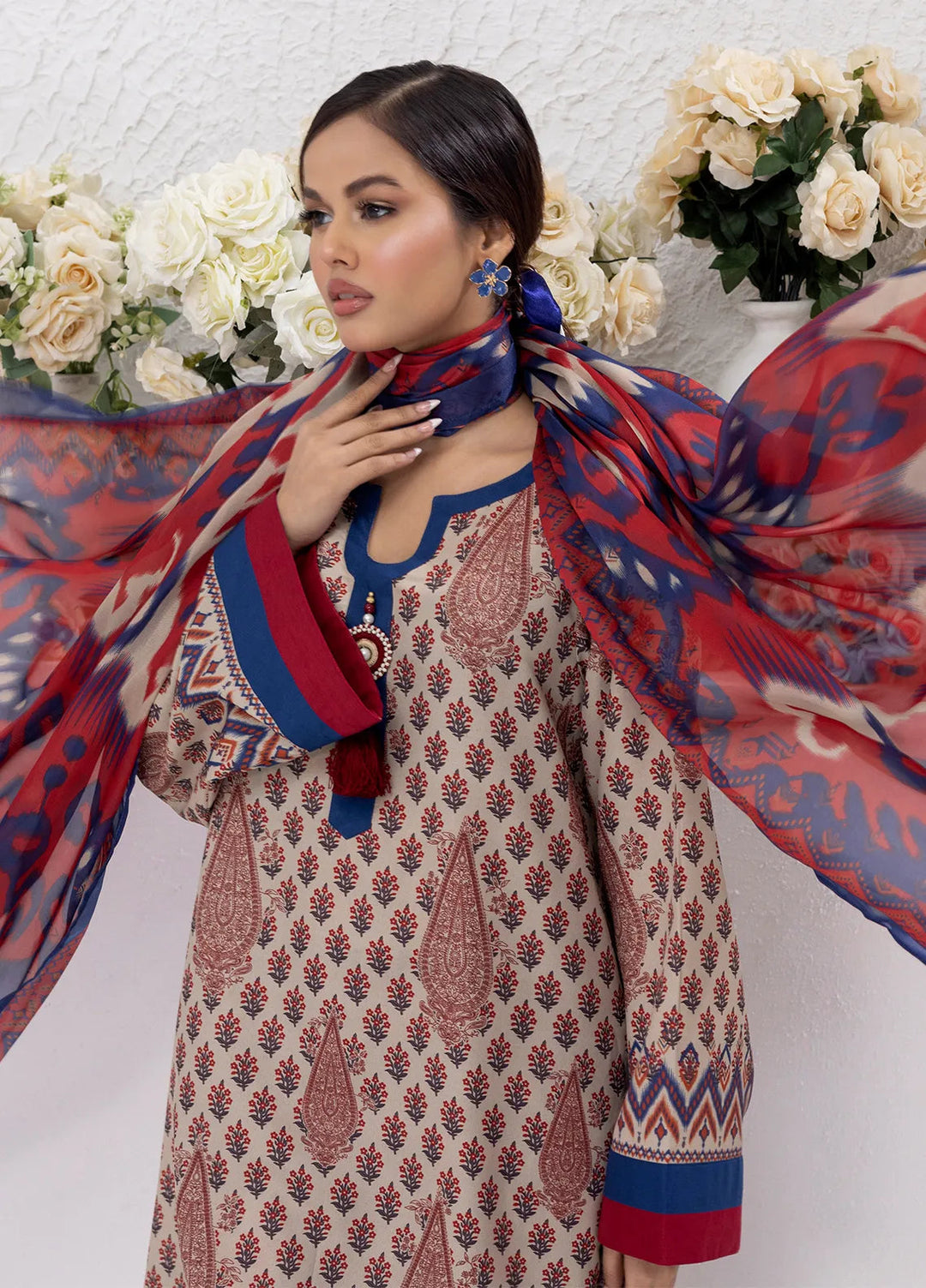 Sibel Jan by Salitex Printed Lawn Suits Unstitched 3 Piece SUNS24ASI079UT - Summer Collection