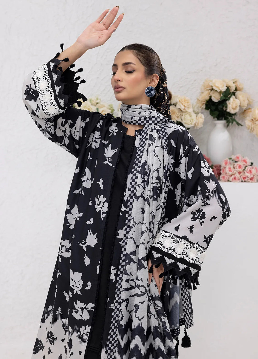 Sibel Jan by Salitex Printed Lawn Suits Unstitched 3 Piece SUNS24ASI080UT - Summer Collection