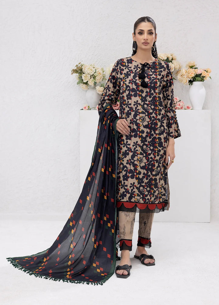 Sibel Jan by Salitex Printed Lawn Suits Unstitched 3 Piece SUNS24ASI081UT - Summer Collection