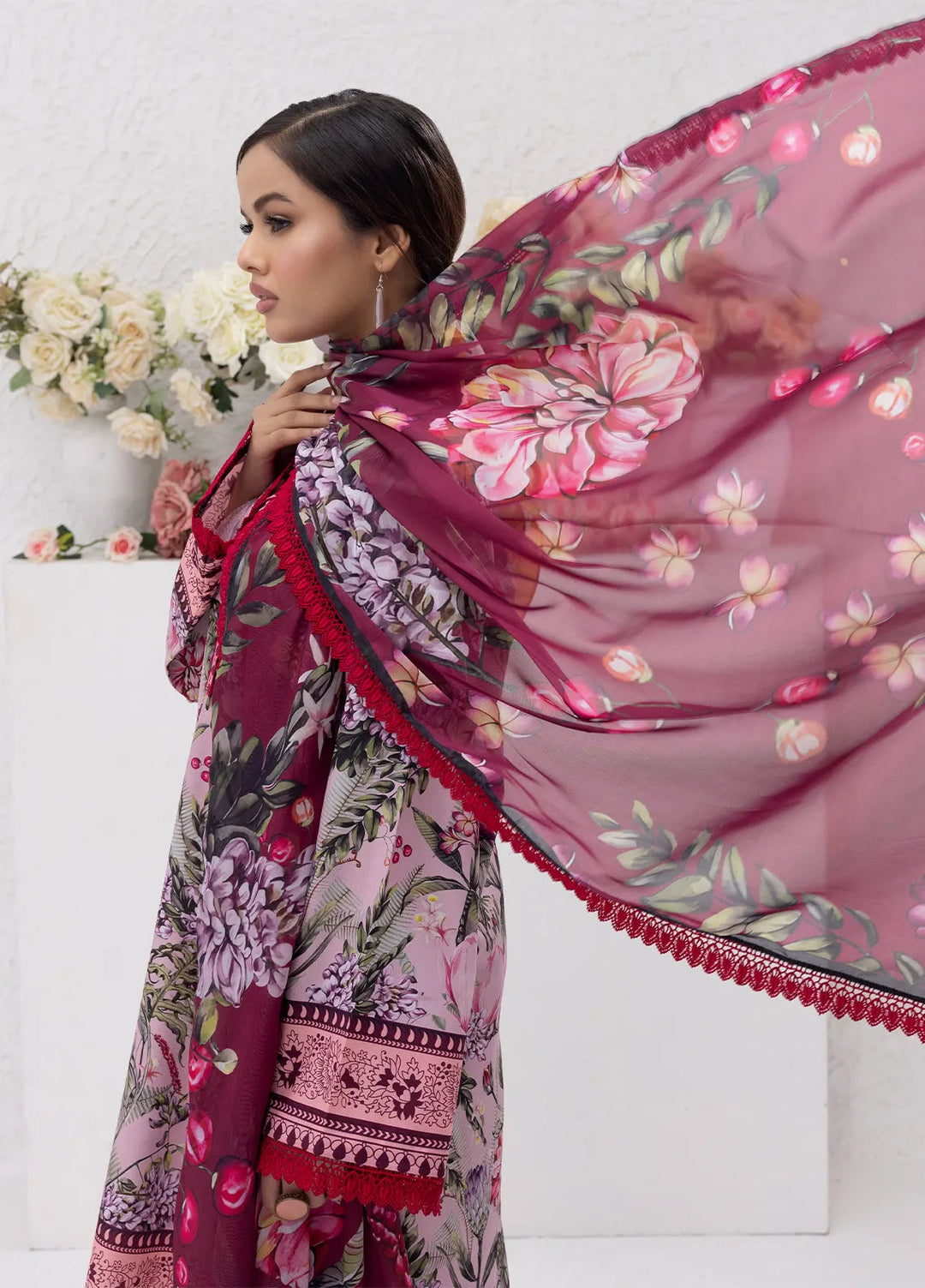 Sibel Jan by Salitex Printed Lawn Suits Unstitched 3 Piece SUNS24ASI083UT - Summer Collection