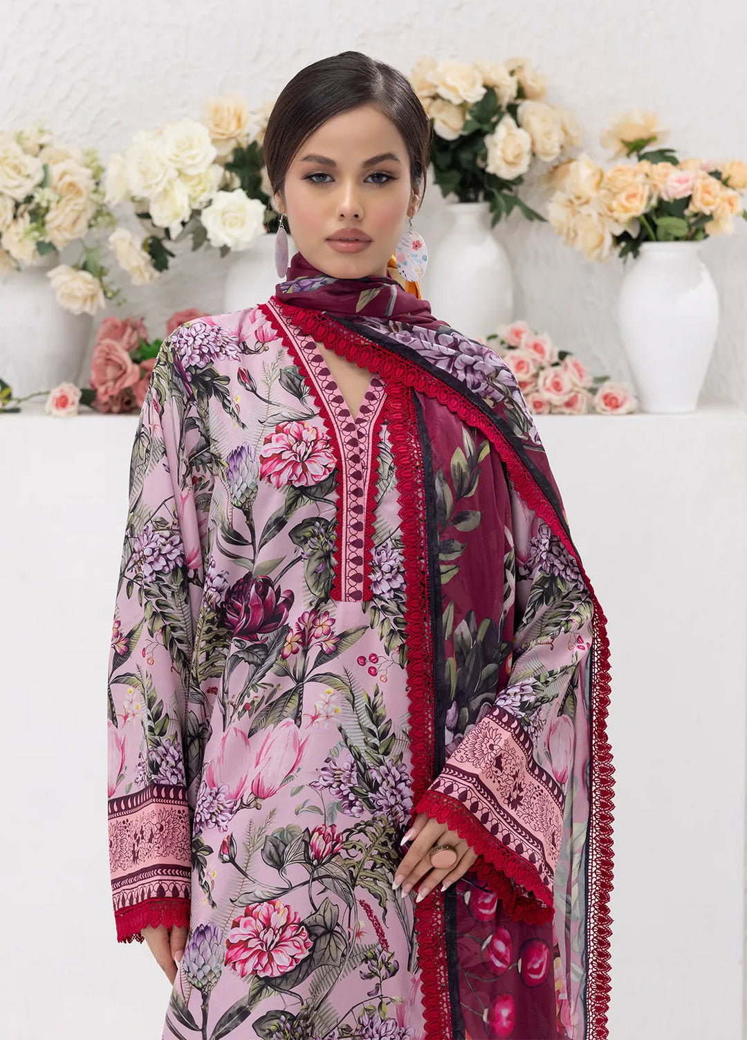 Sibel Jan by Salitex Printed Lawn Suits Unstitched 3 Piece SUNS24ASI083UT - Summer Collection