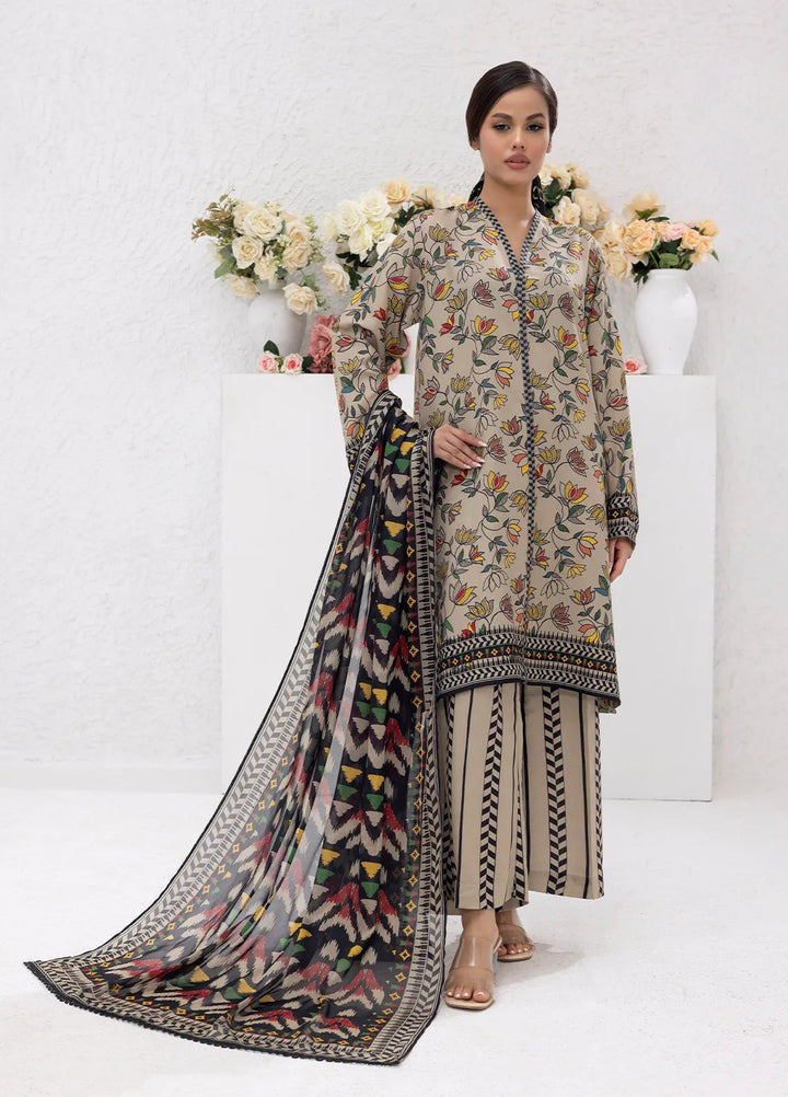 Sibel Jan by Salitex Printed Lawn Suits Unstitched 3 Piece SUNS24ASI085UT - Summer Collection