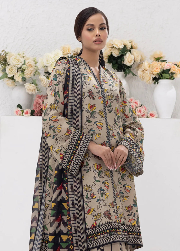 Sibel Jan by Salitex Printed Lawn Suits Unstitched 3 Piece SUNS24ASI085UT - Summer Collection