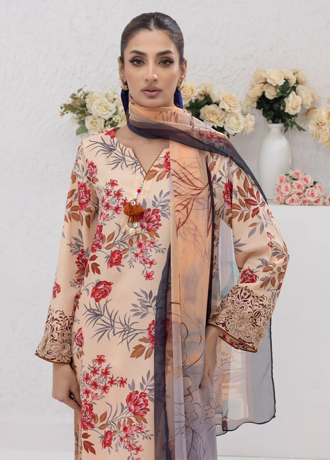 Sibel Jan by Salitex Printed Lawn Suits Unstitched 3 Piece SUNS24ASI086UT - Summer Collection