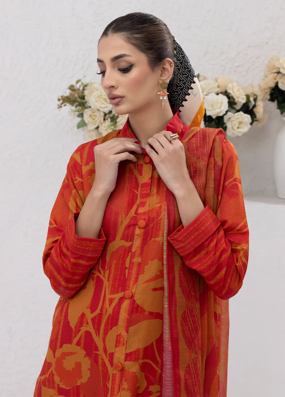 Sibel Jan by Salitex Printed Lawn Suits Unstitched 3 Piece SUNS24ASI087UT - Summer Collection