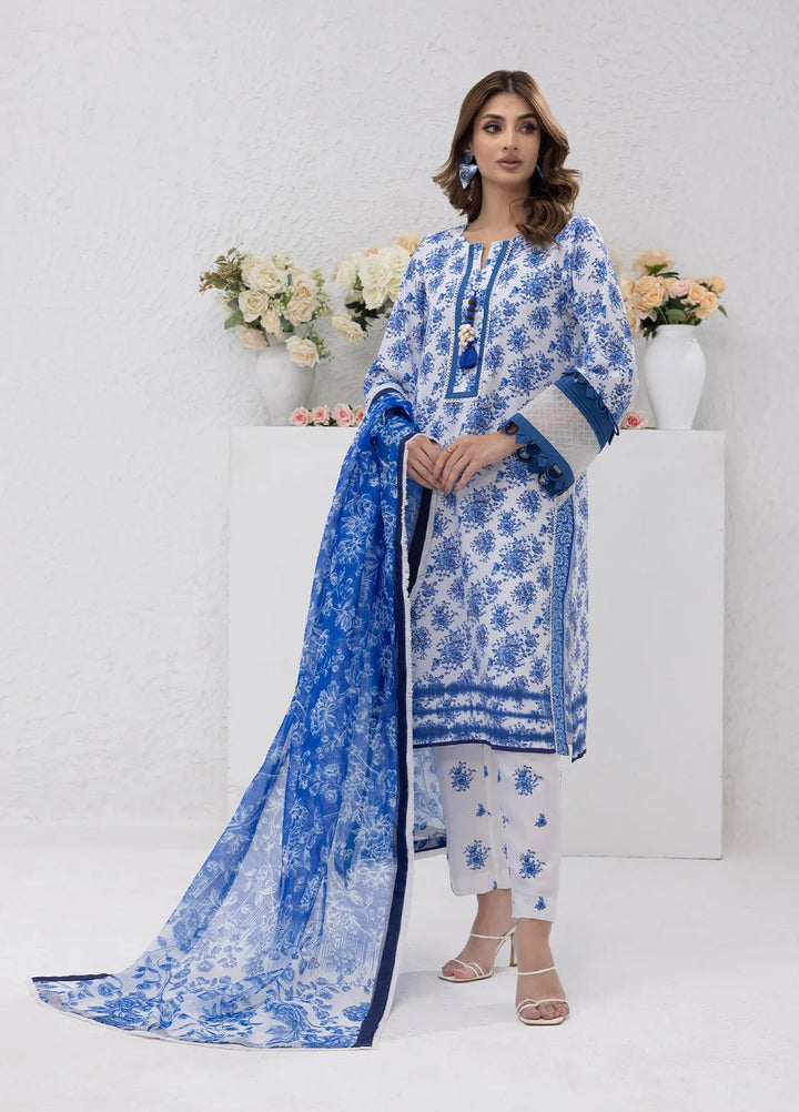 Sibel Jan by Salitex Printed Lawn Suits Unstitched 3 Piece SUNS24ASI088UT - Summer Collection
