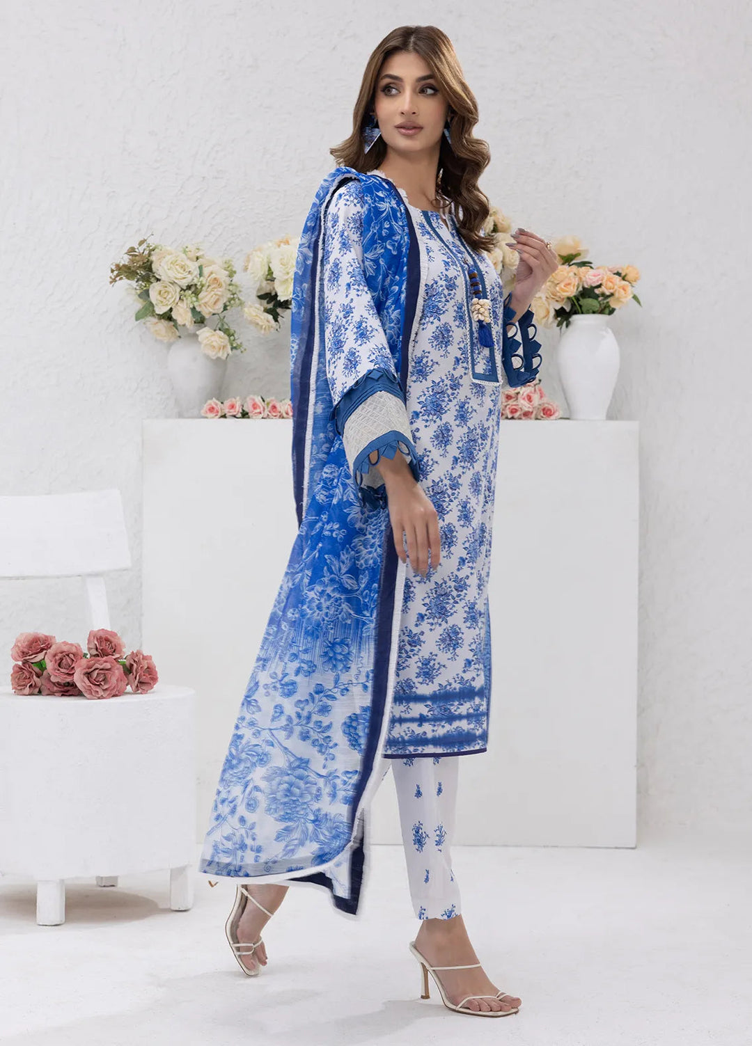 Sibel Jan by Salitex Printed Lawn Suits Unstitched 3 Piece SUNS24ASI088UT - Summer Collection