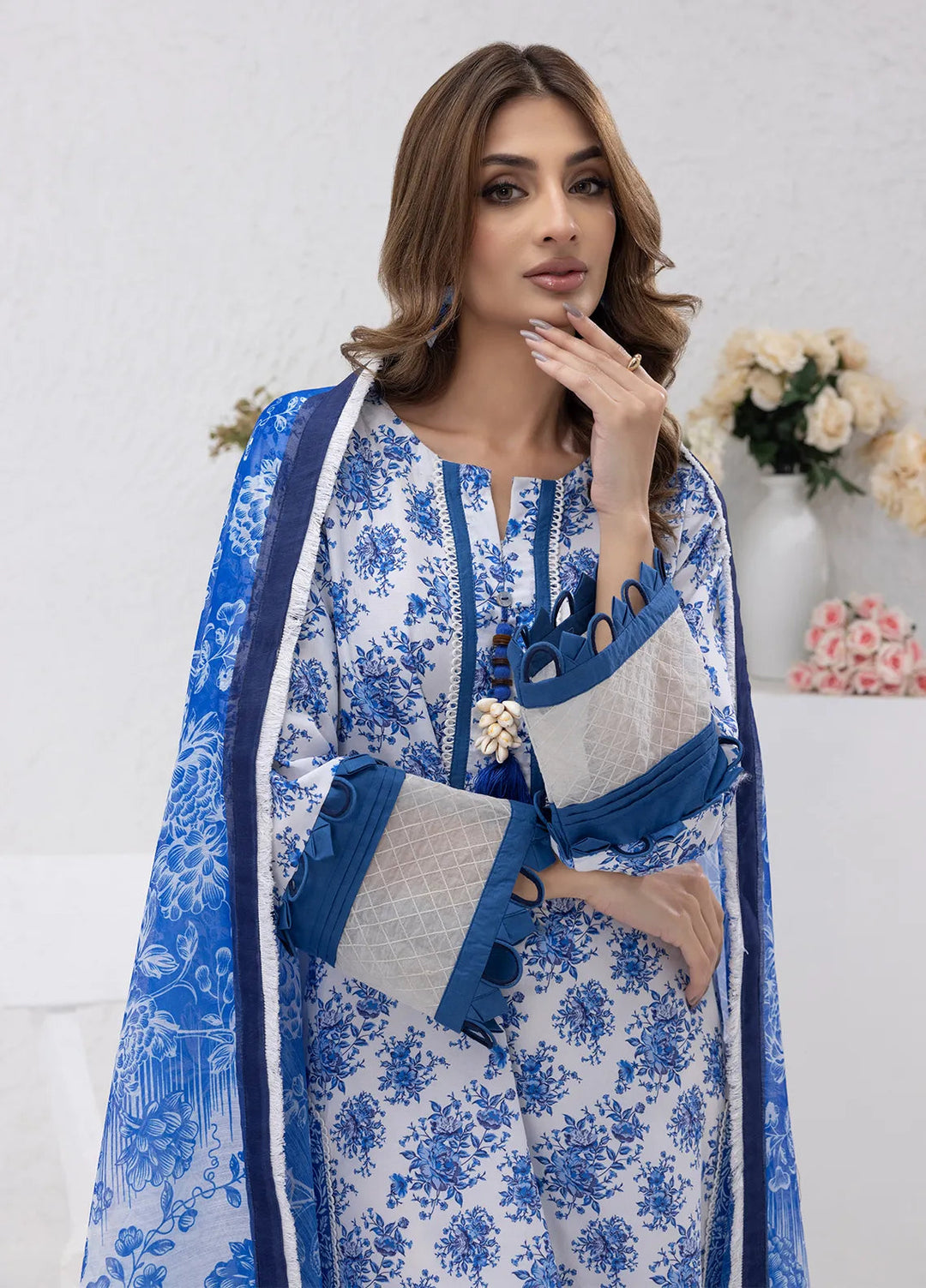 Sibel Jan by Salitex Printed Lawn Suits Unstitched 3 Piece SUNS24ASI088UT - Summer Collection