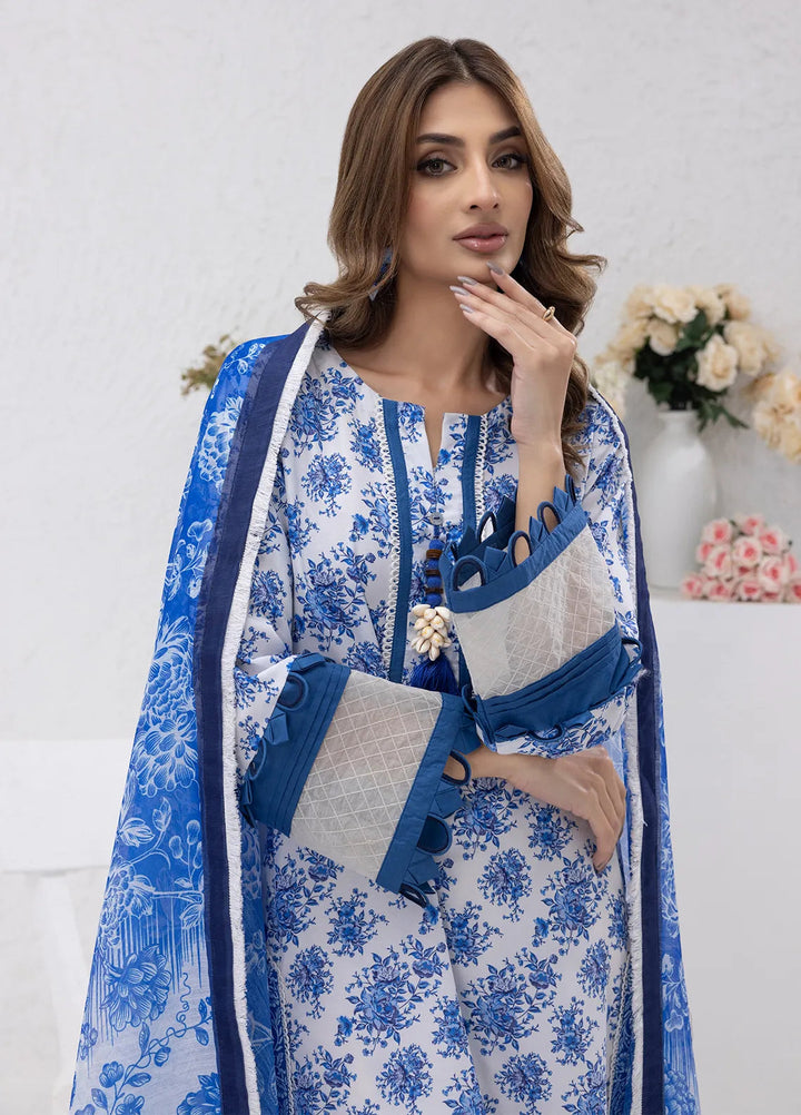 Sibel Jan by Salitex Printed Lawn Suits Unstitched 3 Piece SUNS24ASI088UT - Summer Collection