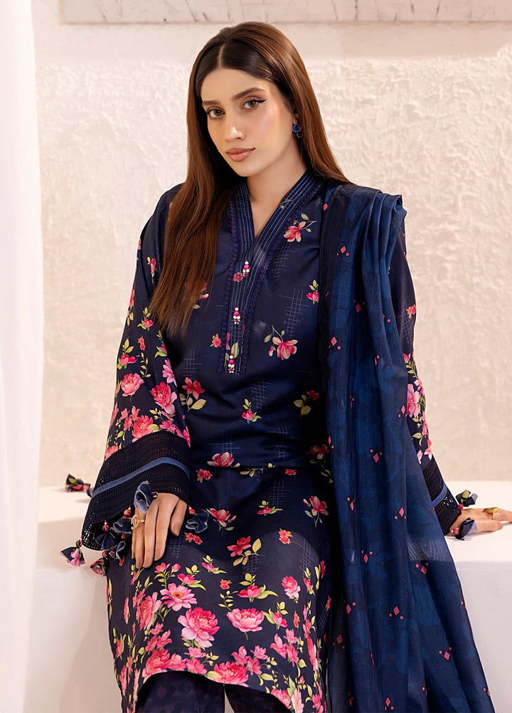 Sible by Salitex Printed Silk Lawn Suits Unstitched 3 Piece SUNS25ASI134UT - Summer Collection