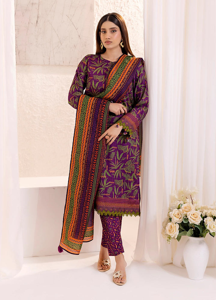 Sible by Salitex Printed Silk Lawn Suits Unstitched 3 Piece SUNS25ASI138UT - Summer Collection