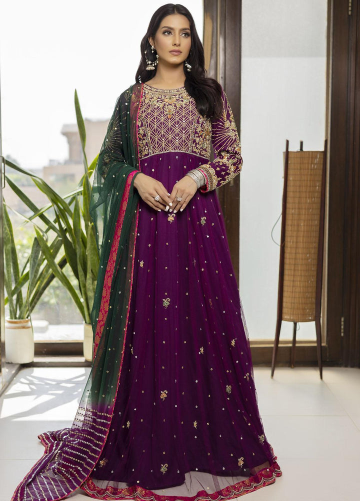Sidra Mumtaz Ready to Wear (RTW)  Velvet 3 Piece Suit HIRA 220302-MK-HI