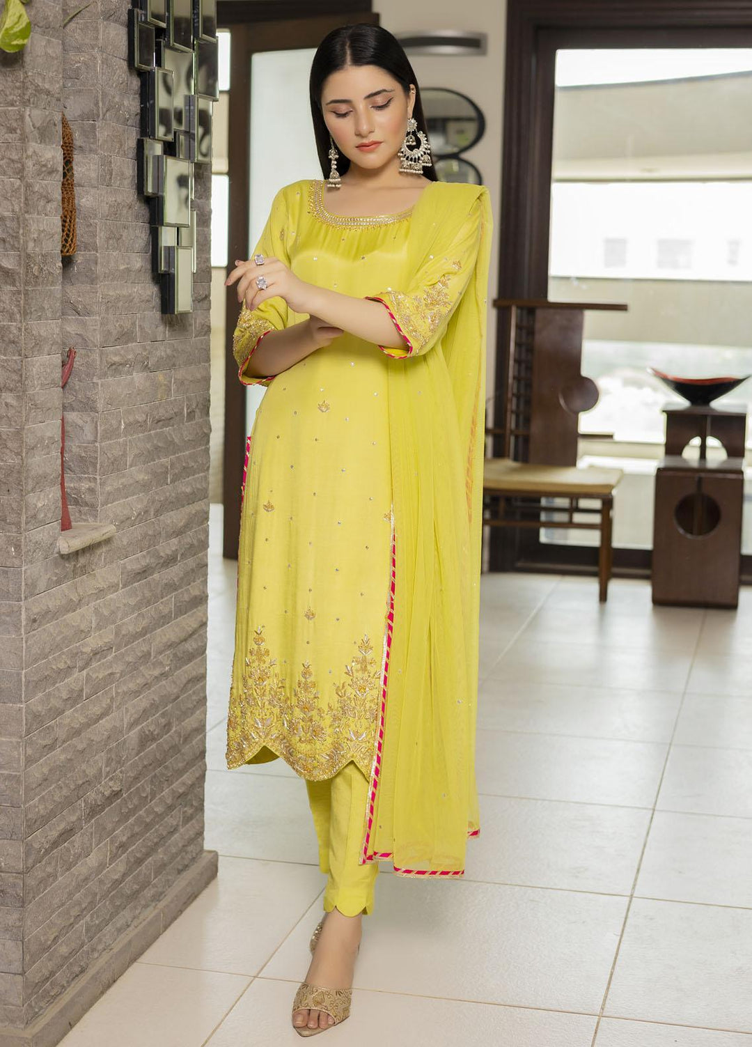 Sidra Mumtaz Ready to Wear (RTW)  Cotton Silk 3 Piece Suit SEEMA 220310-MK-SE