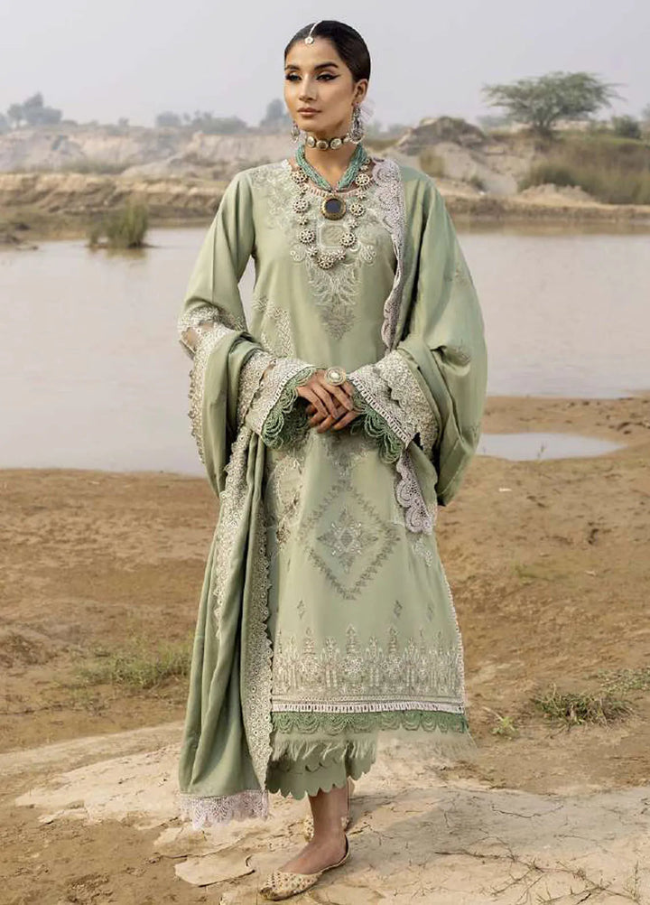 Sierra By Sidra Aleem Embroidered Wool Suit Unstitched 3 Piece SA24SW D-02 - Winter Collection