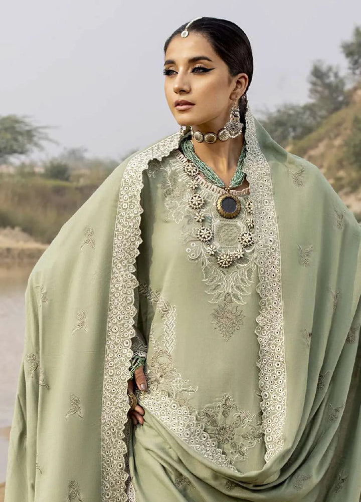 Sierra By Sidra Aleem Embroidered Wool Suit Unstitched 3 Piece SA24SW D-02 - Winter Collection