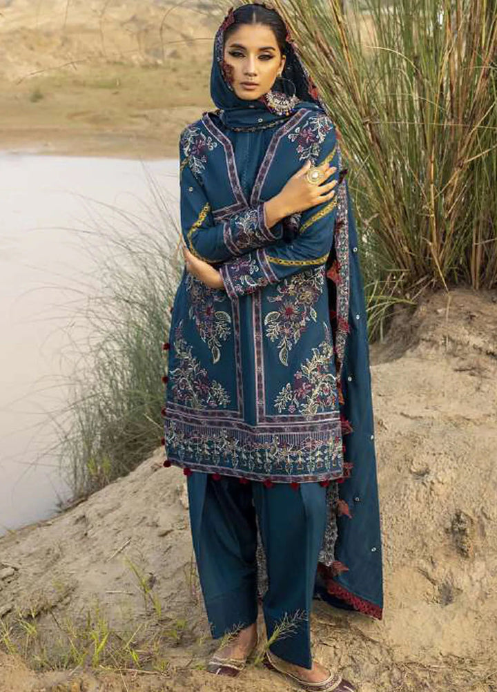 Sierra By Sidra Aleem Embroidered Wool Suit Unstitched 3 Piece SA24SW D-03 - Winter Collection