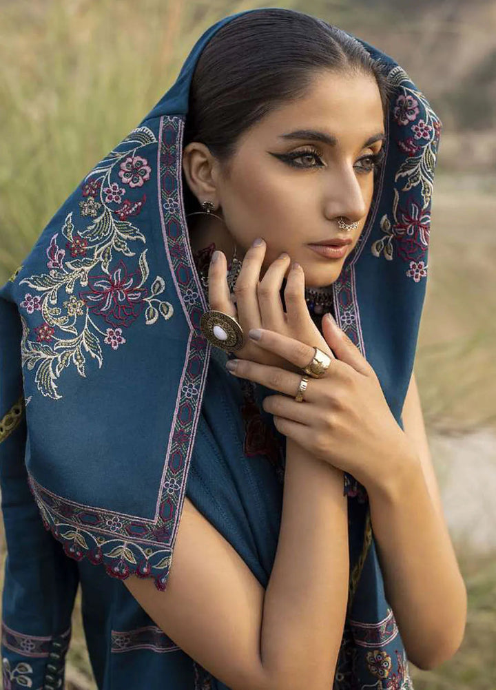 Sierra By Sidra Aleem Embroidered Wool Suit Unstitched 3 Piece SA24SW D-03 - Winter Collection