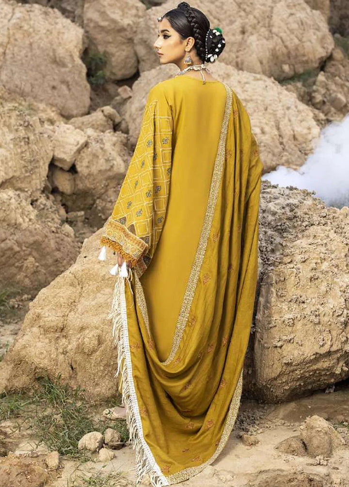 Sierra By Sidra Aleem Embroidered Wool Suit Unstitched 3 Piece SA24SW D-04 - Winter Collection