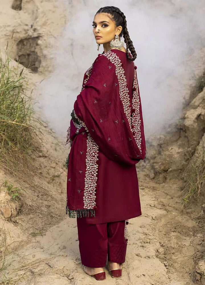 Sierra By Sidra Aleem Embroidered Wool Suit Unstitched 3 Piece SA24SW D-05 - Winter Collection