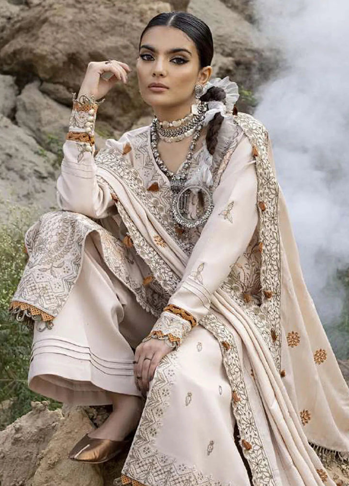 Sierra By Sidra Aleem Embroidered Wool Suit Unstitched 3 Piece SA24SW D-09 - Winter Collection