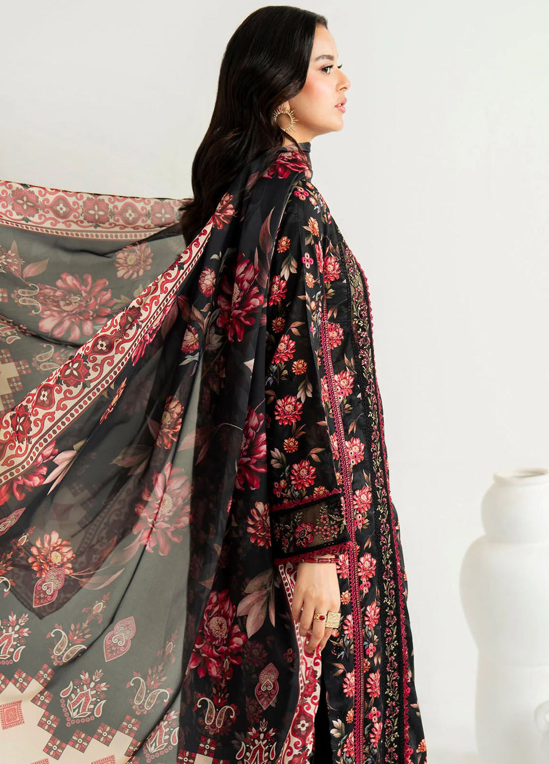 Sifa by Imrozia Pret Embroidered Lawn 3 Piece Suit SP-93 Zyla