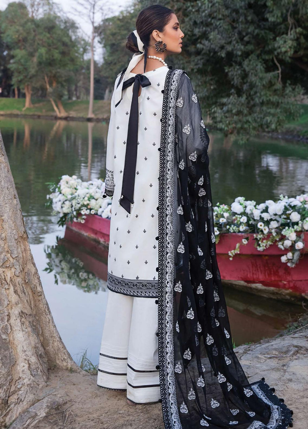 Sifa Embroidered Lawn Suits Unstitched 3 Piece SF22S SL22-01 Dazzling Swirl - Spring Collection