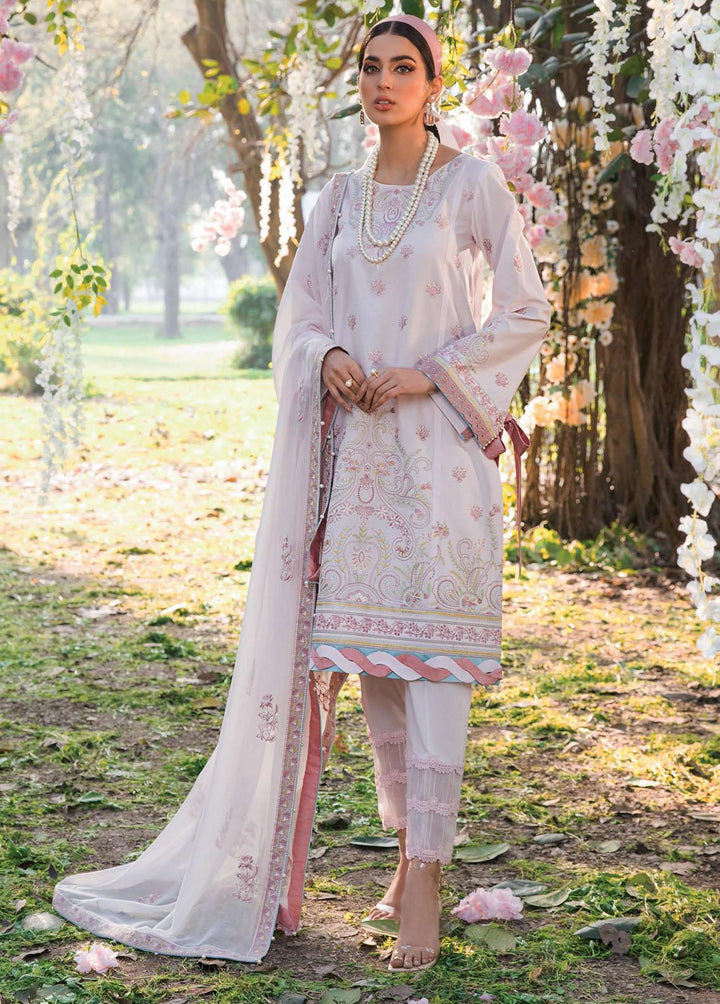 Sifa Embroidered Lawn Suits Unstitched 3 Piece SF22S SL22-03 Rosy Beige - Spring Collection
