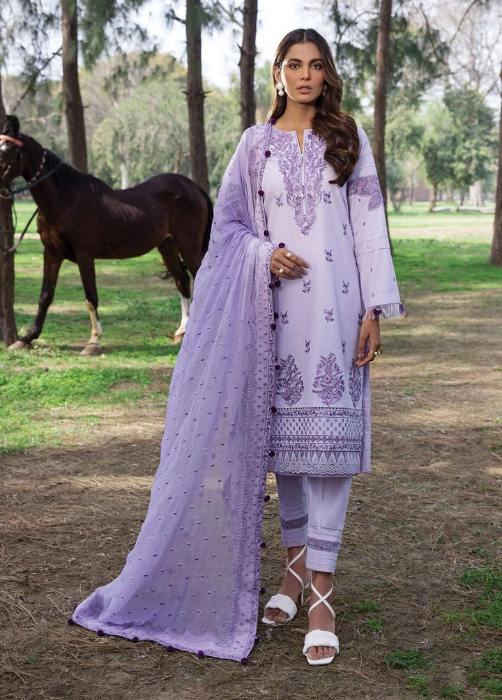 Sifa Embroidered Lawn Suits Unstitched 3 Piece SF22S SL22-05 Lilac Tiffany - Spring Collection