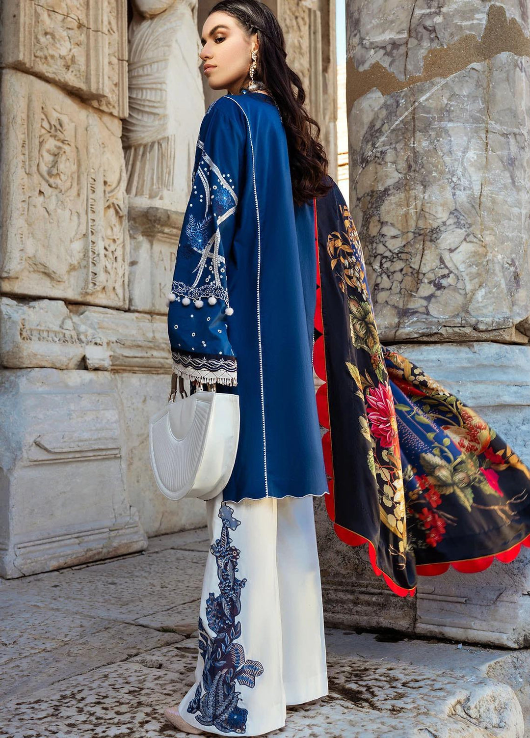 Sifa Embroidered Lawn Suits Unstitched 3 Piece SF21L SL-02-A CESME - Summer Collection