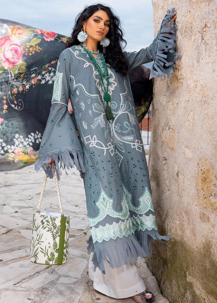 Sifa Embroidered Lawn Suits Unstitched 3 Piece SF21L SL-03-A FRINGE AFFAIR - Summer Collection