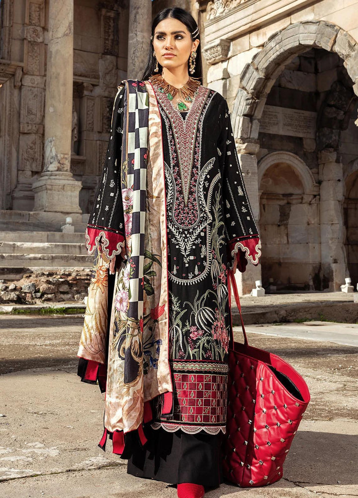 Sifa Embroidered Lawn Suits Unstitched 3 Piece SF21L SL-04-B MUGHAL CHESSBOARD - Summer Collection