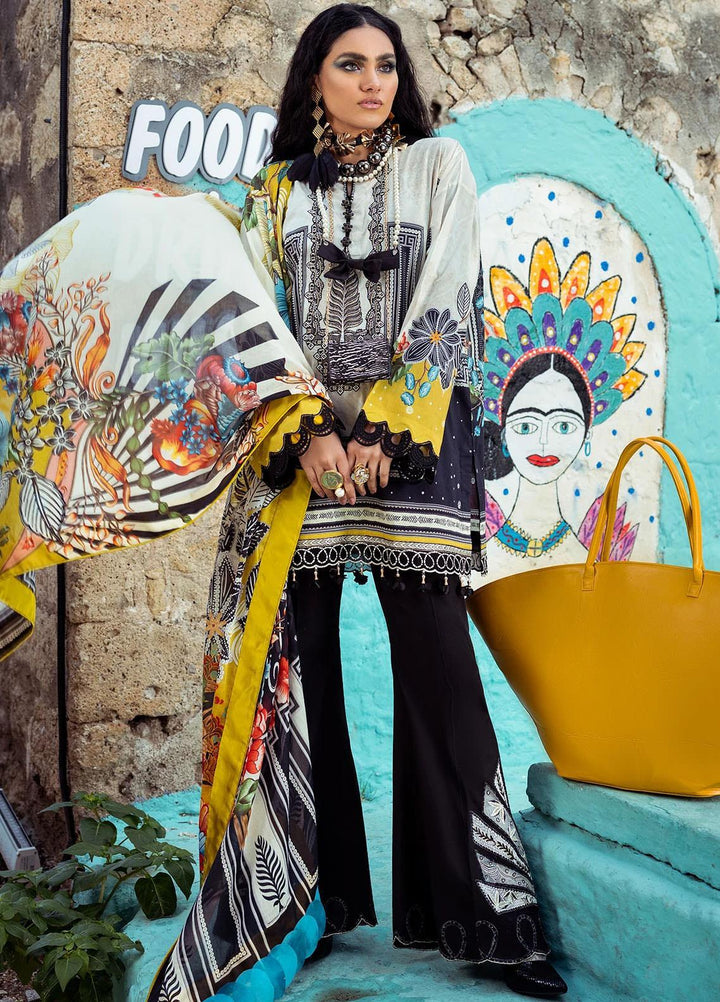 Sifa Embroidered Lawn Suits Unstitched 3 Piece SF21L SL-08-A SENLIK - Summer Collection