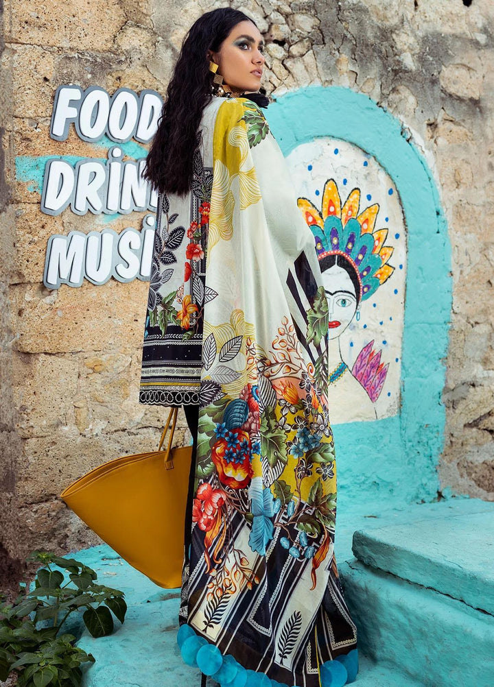 Sifa Embroidered Lawn Suits Unstitched 3 Piece SF21L SL-08-A SENLIK - Summer Collection