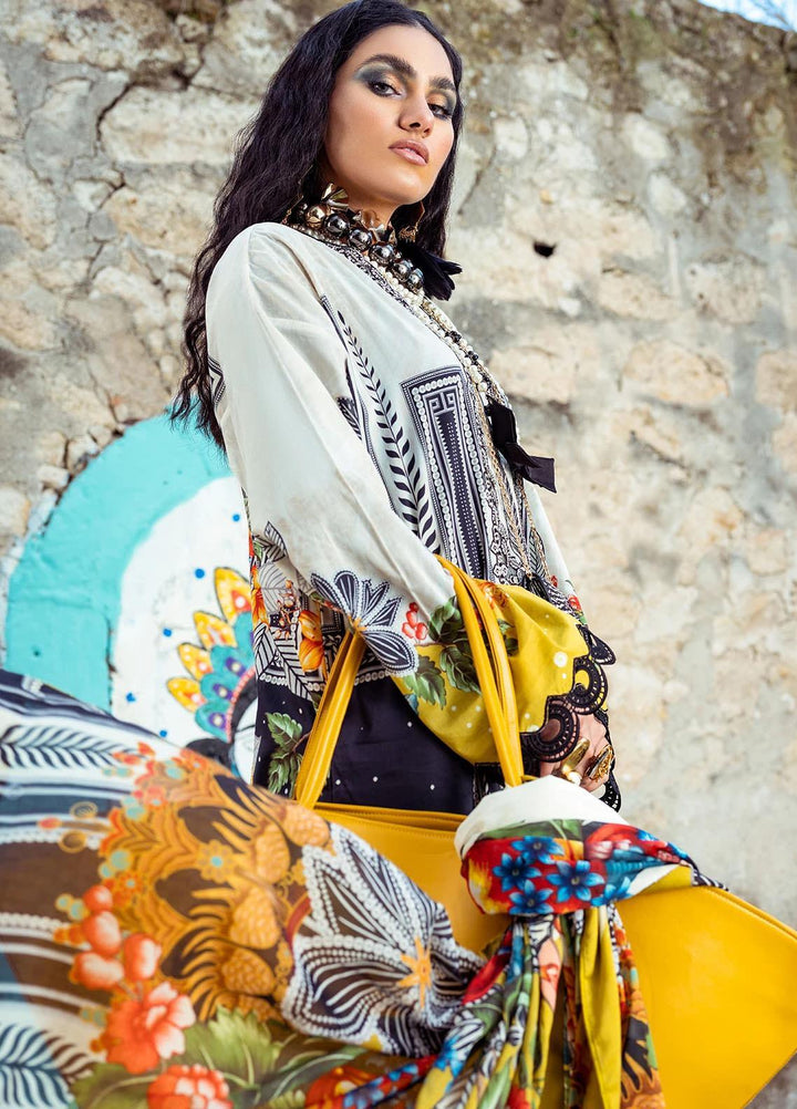 Sifa Embroidered Lawn Suits Unstitched 3 Piece SF21L SL-08-A SENLIK - Summer Collection