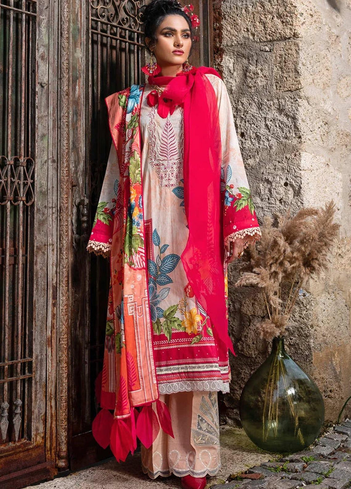 Sifa Embroidered Lawn Suits Unstitched 3 Piece SF21L SL-08-B SENLIK - Summer Collection